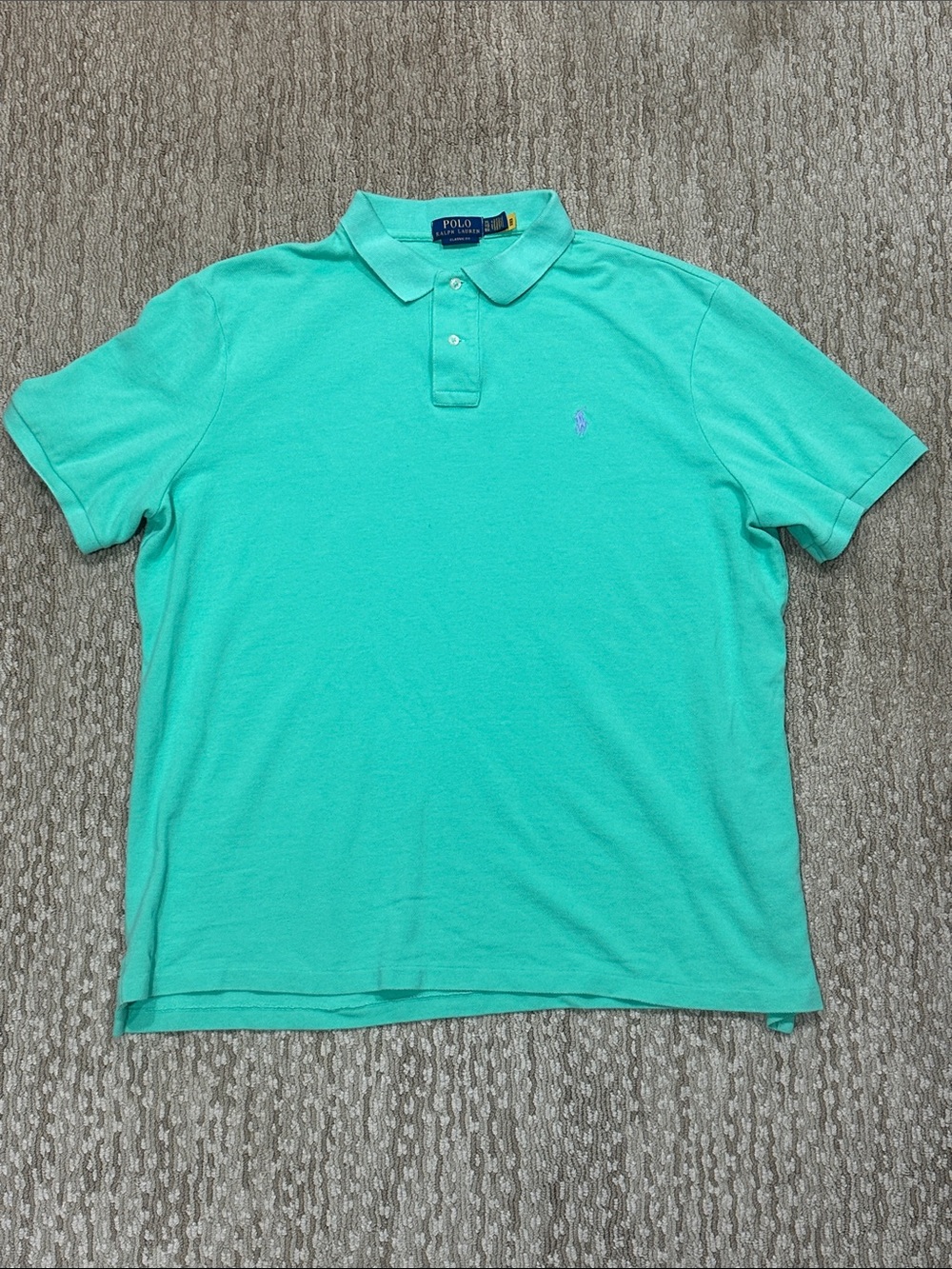 Polo by Ralph Lauren Teal Mint Green Short-Sleeve Polo (398)